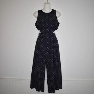Princess Polly Polka Dot Romper Sz 8 Wide Leg Ankle Jumpsuit Gaucho Minimalist
